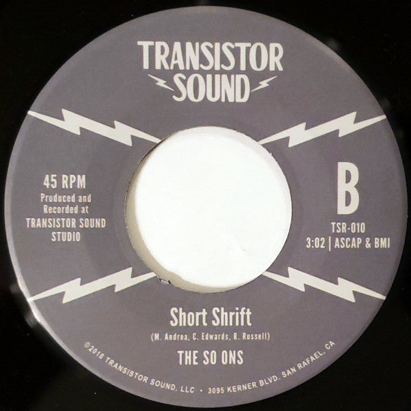 The So Ons : Tej (7")