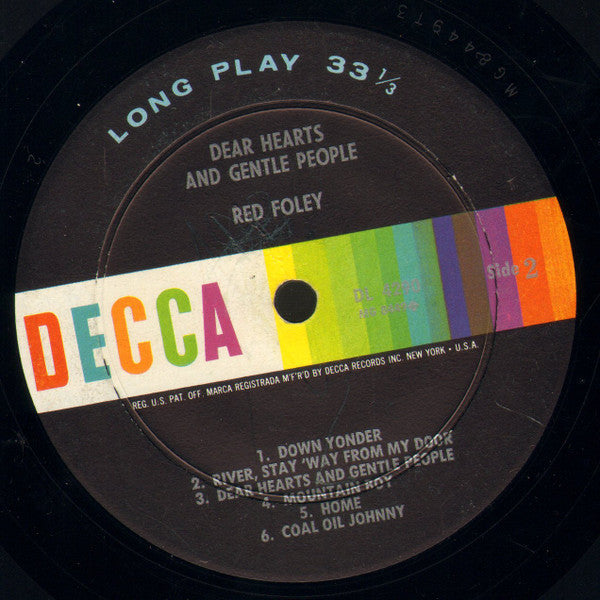 Red Foley : Dear Hearts And Gentle People (LP, Album, Mono)
