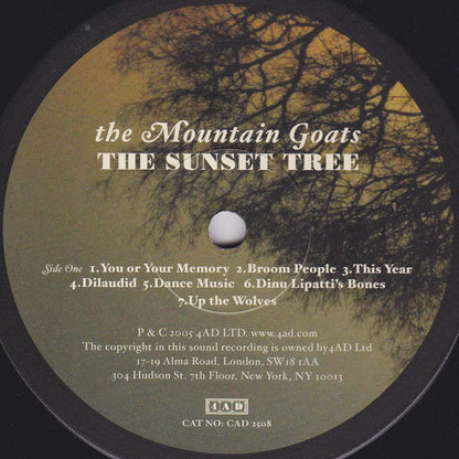 The Mountain Goats : The Sunset Tree (LP, Album, RE)