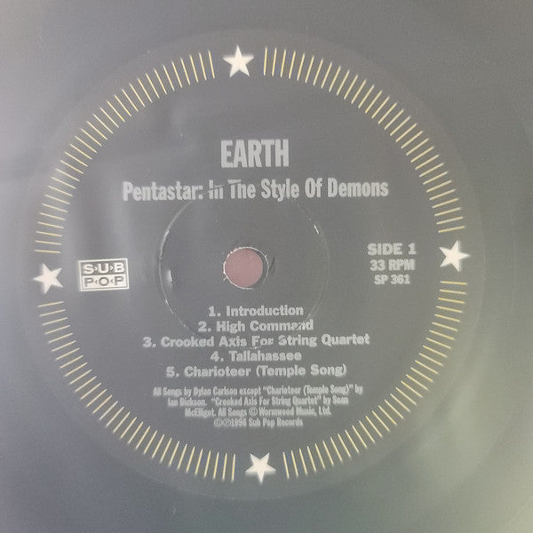 Earth (2) : Pentastar: In The Style Of Demons (LP, Album, RP, Dig)