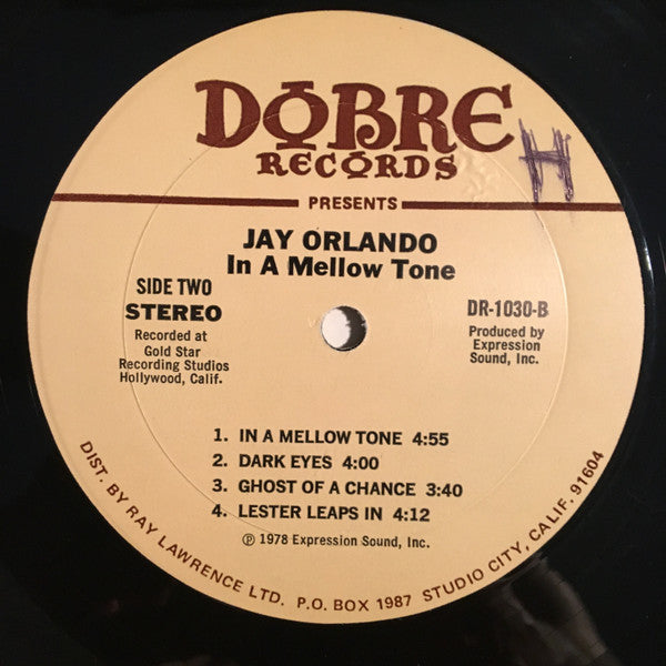 Jay Orlando : In A Mellow Tone (LP, Album)