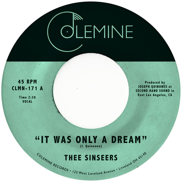 openbaring Merchandiser Geboorteplaats Buy Thee Sinseers : It Was Only A Dream (7") Online for a great price –  Tonevendor Records