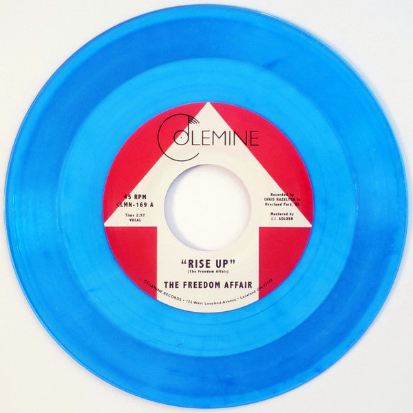 The Freedom Affair : Rise Up (7", Single, Ltd, Blu)