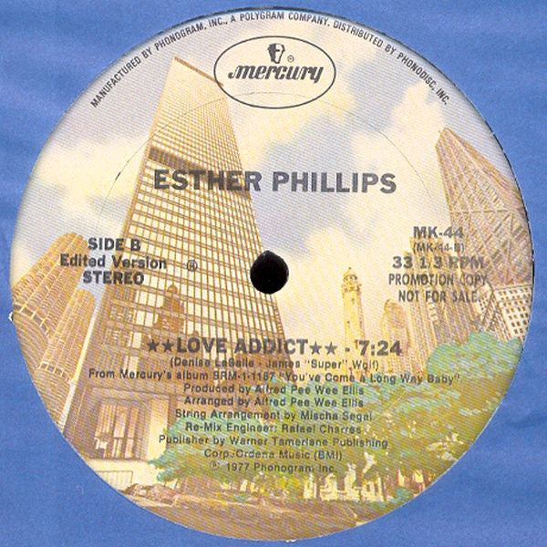 Esther Phillips : Love Addict (12", Promo)