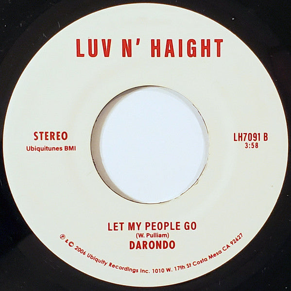 Darondo : Legs / Let My People Go (7", RE)