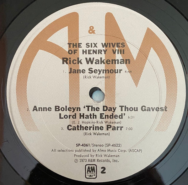 Rick Wakeman : The Six Wives Of Henry VIII (LP, Album, Ter)