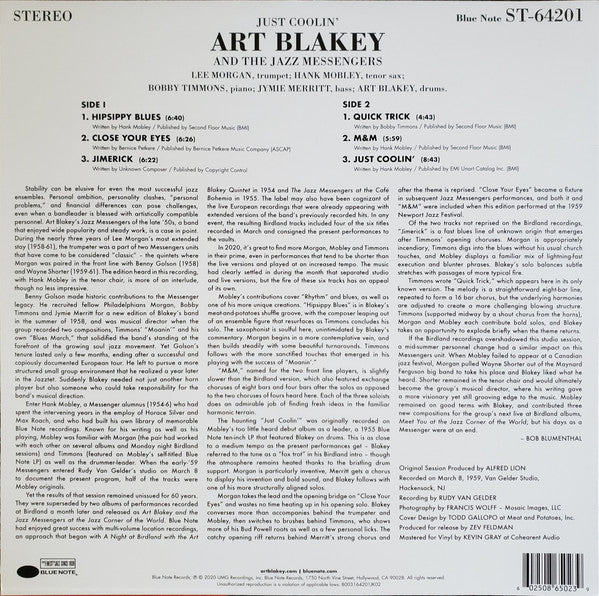 Art Blakey & The Jazz Messengers : Just Coolin' (LP, Album)