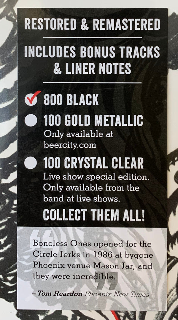 The Boneless Ones : Skate For The Devil (LP, Ltd, RM)