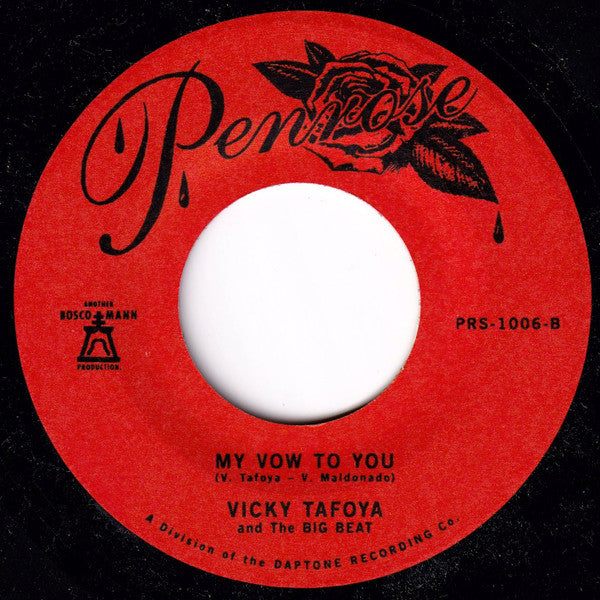 Vicky Tafoya And The Big Beat : Forever / My Vow To You (7")
