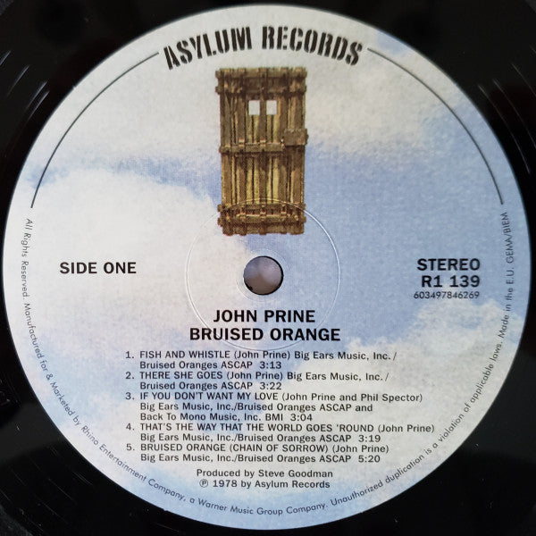 John Prine : Bruised Orange (LP, Album, RE, 180)