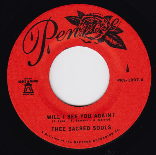 Thee Sacred Souls : Will I See You Again? / It's Our Love (7", Single, RP)