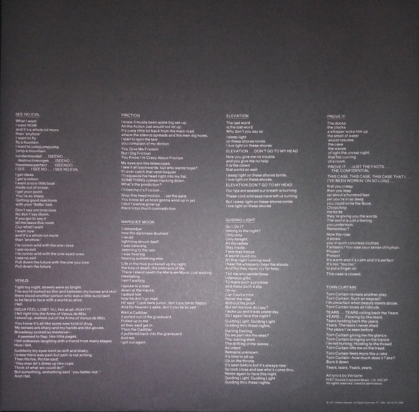 Television : Marquee Moon (LP, Album, RE, Opt)