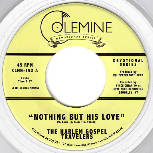 The Harlem Gospel Travelers : Nothing But His Love (7", Single, Ltd, Cle)