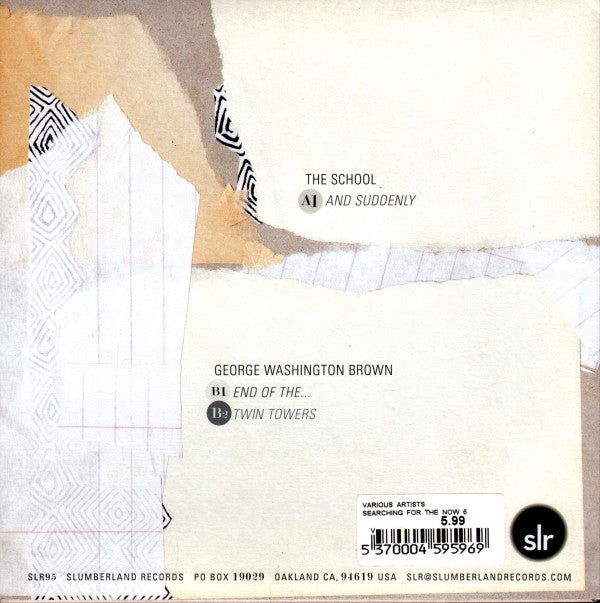 The School (2) / George Washington Brown (2) : And Suddenly / End Of The... / Twin Towers (7", Single, Ltd, Bla)