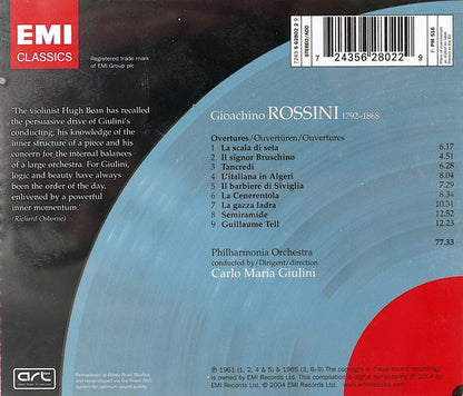 Rossini* – Carlo Maria Giulini, Philharmonia Orchestra : Overtures (CD, Comp, RM)