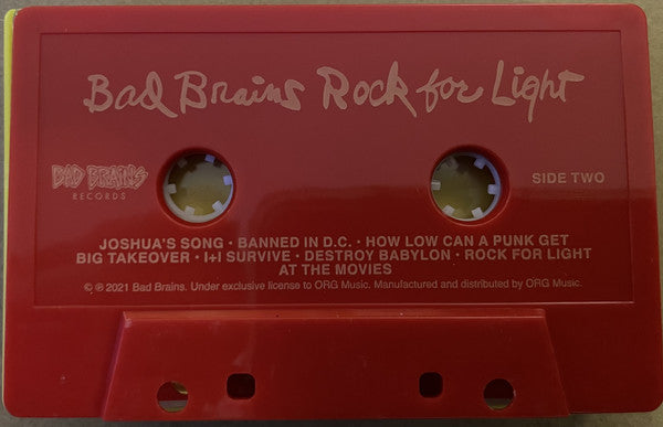 Bad Brains : Rock For Light (Cass, Album, RE)