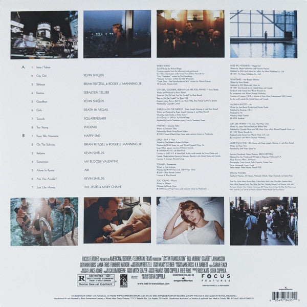 Various : Lost In Translation (Music From The Motion Picture Soundtrack) (LP, RE, RP)