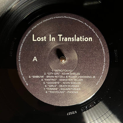 Various : Lost In Translation (Music From The Motion Picture Soundtrack) (LP, RE, RP)