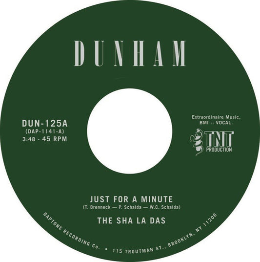 The Sha La Das : Just For A Minute / Silver Linings (7", Single)