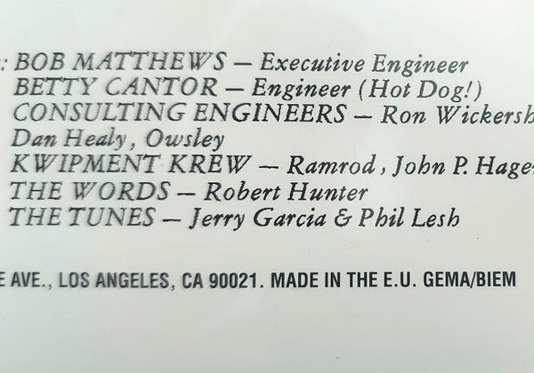 Grateful Dead, The : Aoxomoxoa (LP,Album,Reissue,Remastered)