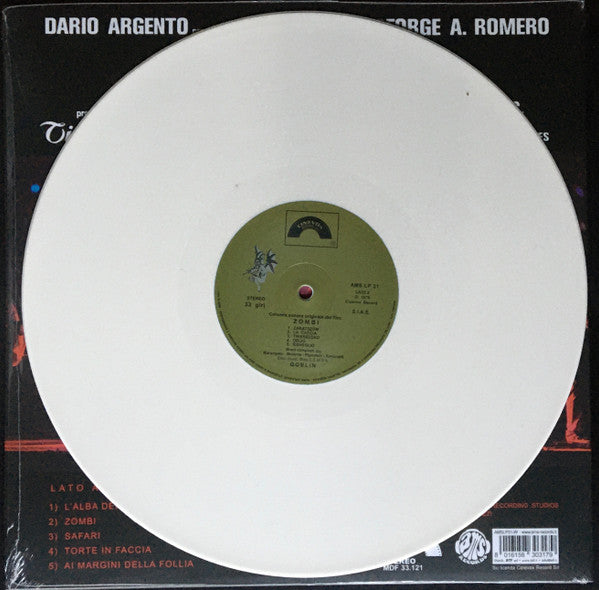 Goblin : Zombi (Colonna Sonora Originale Del Film) (LP, Album, RE, Whi)