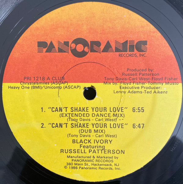 Black Ivory Featuring Russell Patterson : Can't Shake Your Love (12")