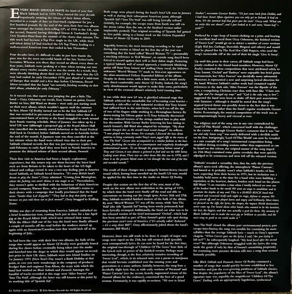 Black Sabbath : Master Of Reality (2xLP, Album, Dlx, RE, RM, 180)