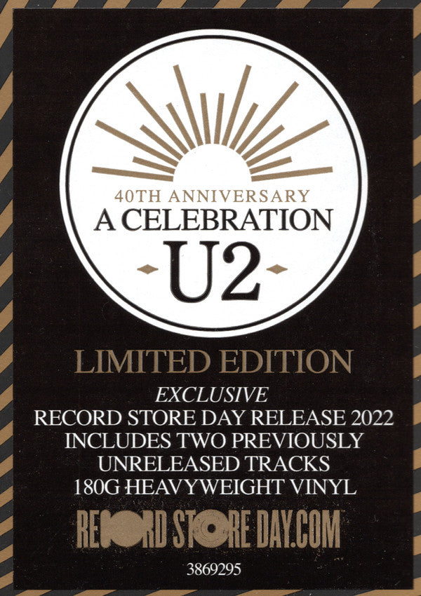 U2 : A Celebration (12", RSD, Single, Ltd, RE, 180)