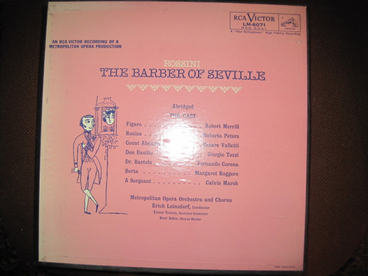 Rossini*, Metropolitan Opera Orchestra* And Chorus*, Erich Leinsdorf : The Barber Of Seville (2xLP)
