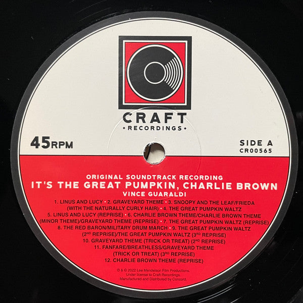 Vince Guaraldi : It's The Great Pumpkin, Charlie Brown (Original Soundtrack Recording) (LP,45 RPM,Album,Remastered,Mono)