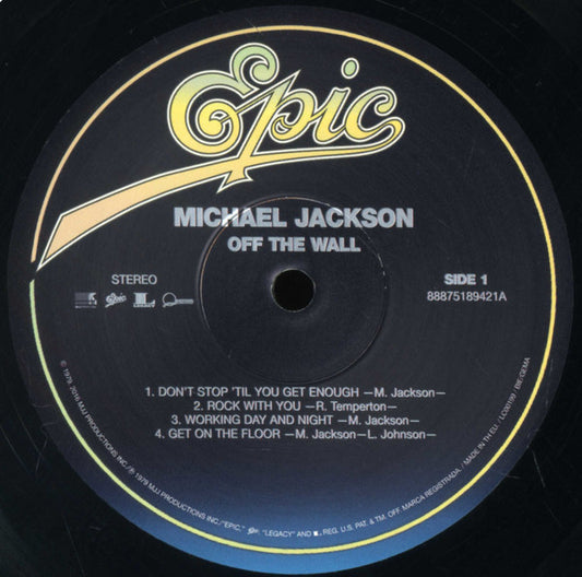 Michael Jackson : Off The Wall (LP, Album, RE, RP, Gat)