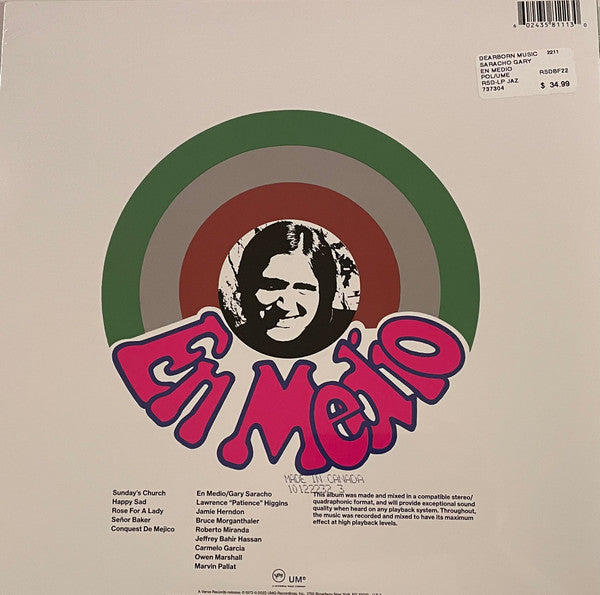 Gary Saracho : En Medio (LP, Album, RE)