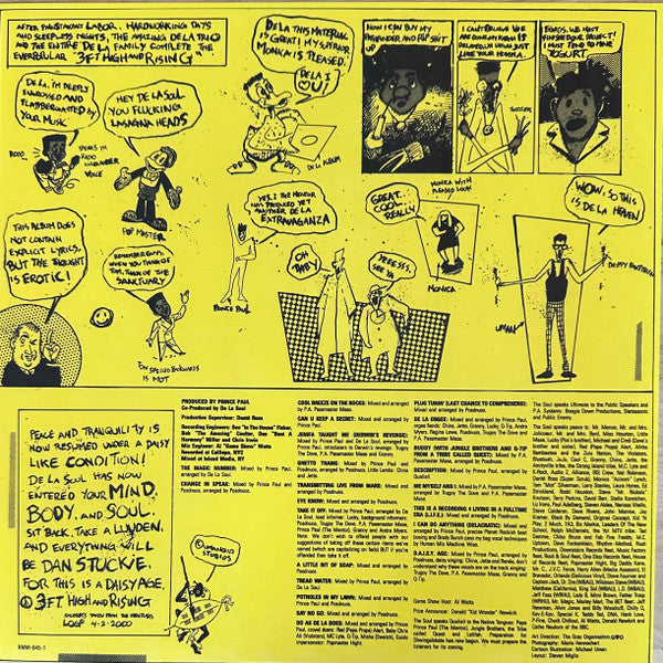 De La Soul : 3 Feet High And Rising (LP,Album,Reissue)