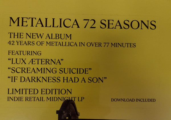 Metallica : 72 Seasons (LP,Album,Limited Edition,Stereo)