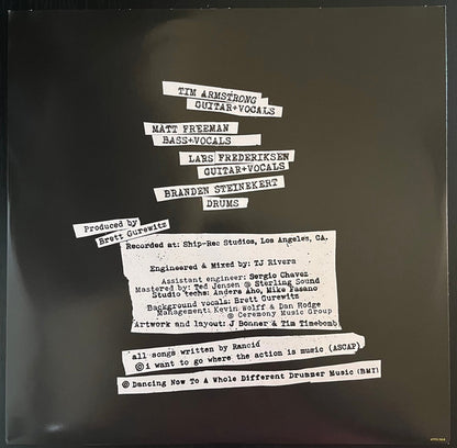 Rancid : Tomorrow Never Comes (LP,45 RPM,Album,Limited Edition)