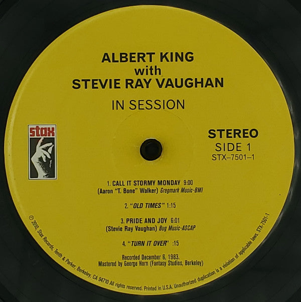 Albert King With Stevie Ray Vaughan : In Session (LP, Album, RE, Uni)