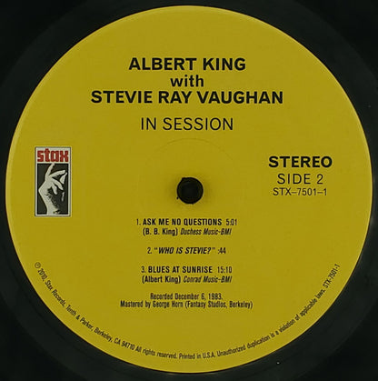 Albert King With Stevie Ray Vaughan : In Session (LP, Album, RE, Uni)
