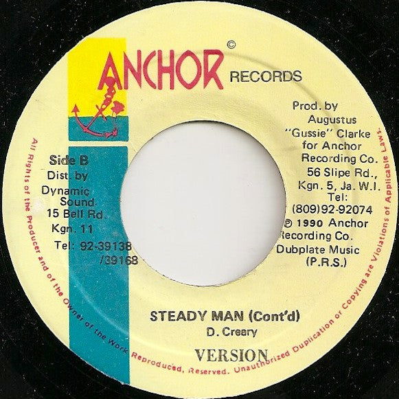 Krystal (3) & Shabba Ranks : Steady Man (7")