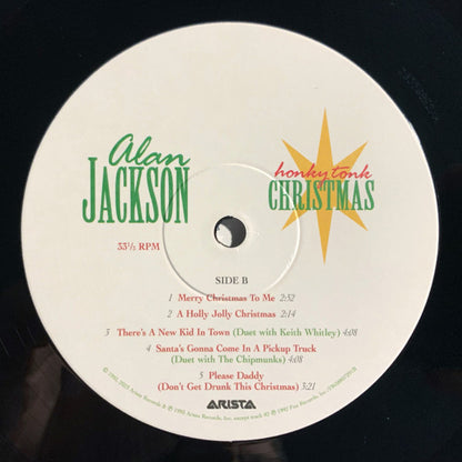 Alan Jackson (2) : Honky Tonk Christmas (LP,Album,Reissue)