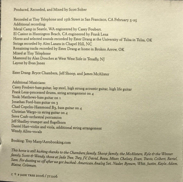 Ester Drang : Rocinate (CD, Album)