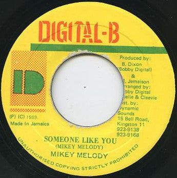 Mikey Melody : Someone Like You (7")