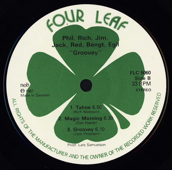 Phil Wilson, Rich Matteson, Bengt Hallberg, Jack Petersen, Jim Riggs, Red Mitchell, Egil Johansen : Groovey (LP, Album)