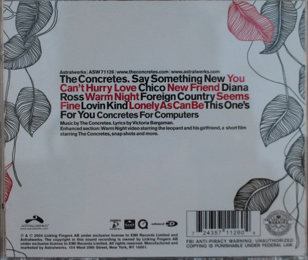 The Concretes : The Concretes (CD, Album, Enh)