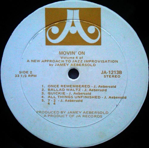 Jamey Aebersold : Movin' On Volume 4 (LP)