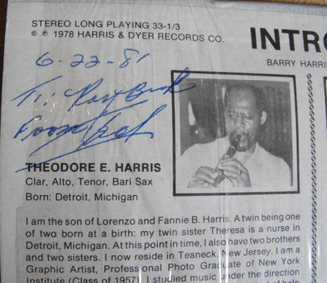 Ted Harris (4) : Introducing Ted Harris (LP, Album)