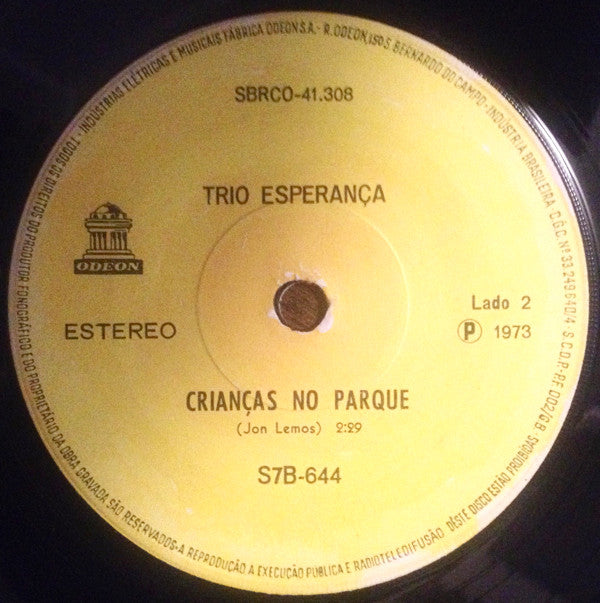Trio Esperança : Vamos Sacudir (7")