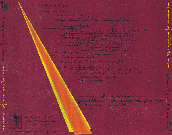 Memories Of Underdevelopment : Throat Of A Black Kitten (CD)