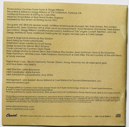 The Dandy Warhols : Odditorium Or Warlords Of Mars (CD, Album)