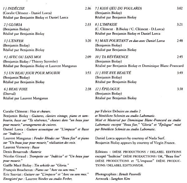 Coralie Clément : Bye Bye Beauté (CD, Album)