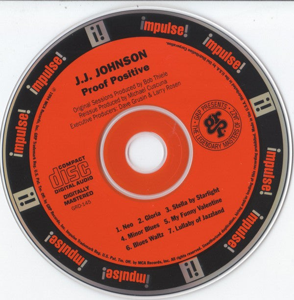 J.J. Johnson : Proof Positive (CD, Album, RE)